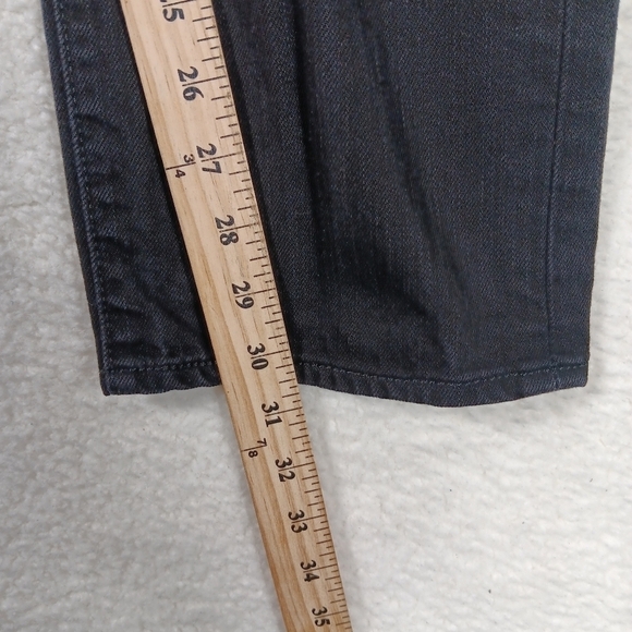 Levi’s 501 Jeans Mens 32x32 Black Denim Button Fly Straight Leg Regular Fit - Picture 12 of 14